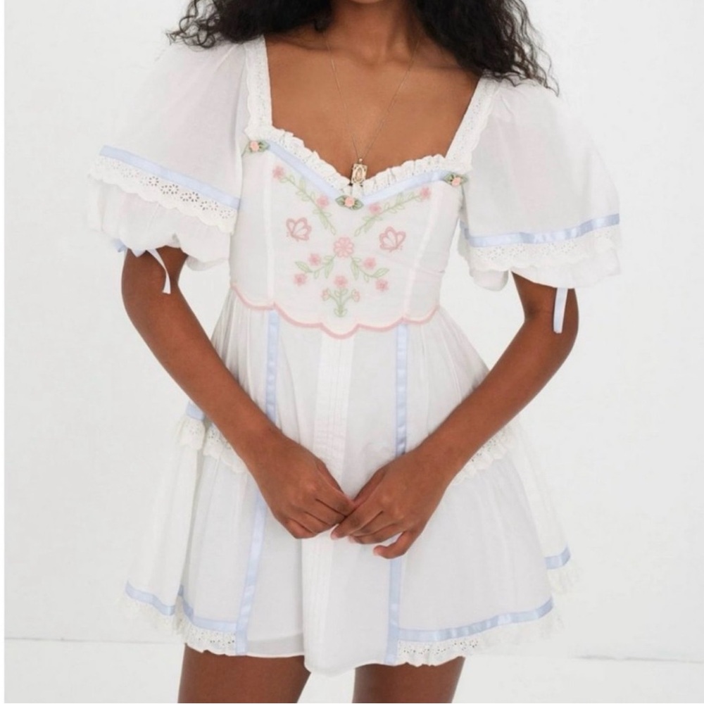 For Love & Lemons Meadow mini dress